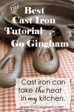 Best Cast Iron Tutorial www.GoGingham.com