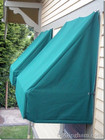 Go Gingham: How to make awnings