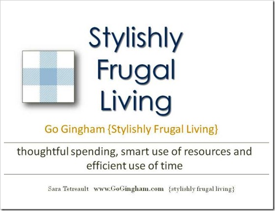 Stylishly Frugal Living