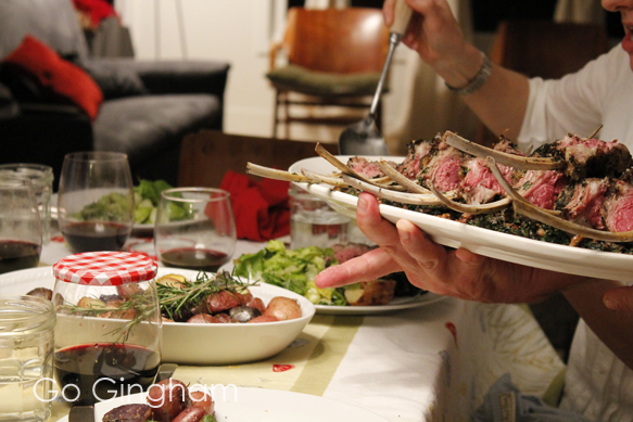 Dinner Group Go Gingham