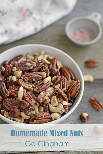 Make at home mixed nuts Go Gingham