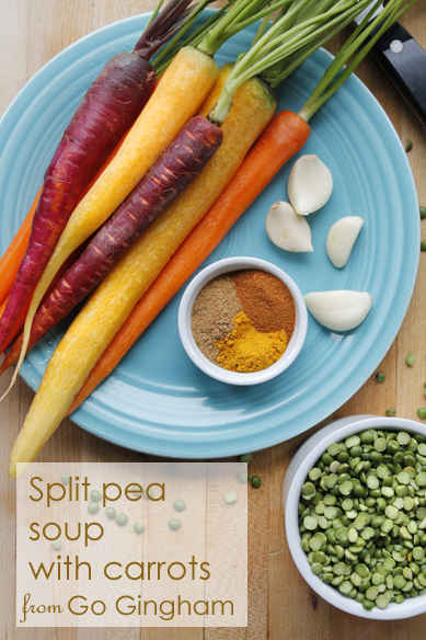 Split pea soup with carrots from Go Gingham