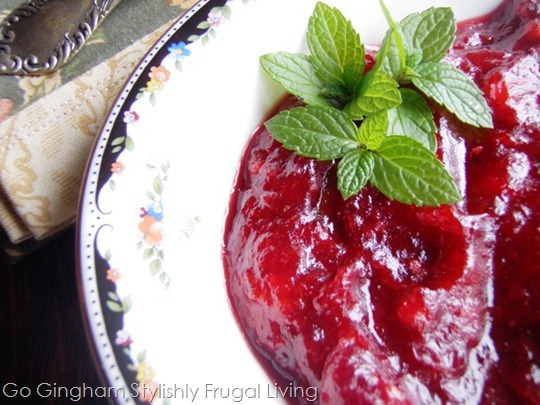 Go Gingham: Cranberry Sauce for Thanksgiving