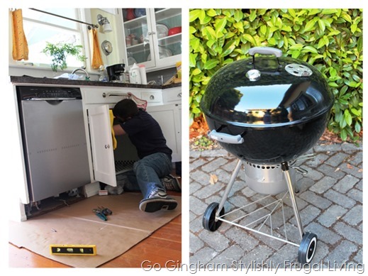 Prizes - dishwasher and grill