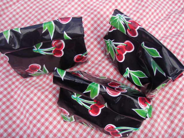 Go Gingham: homemade lunch bags