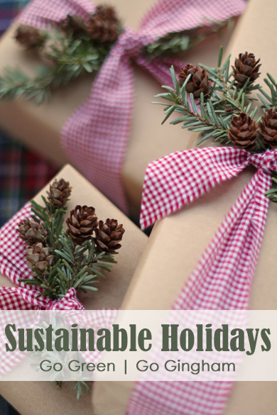 Sustainable Holidays Go Gingham