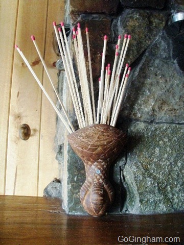 Go Gingham: Repurposed claw foot