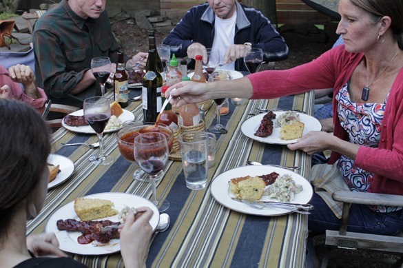 Dinner Group with Go Gingham Dinner Group with Go Gingham