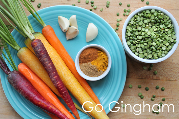 Split pea soup with carrots from Go Gingham