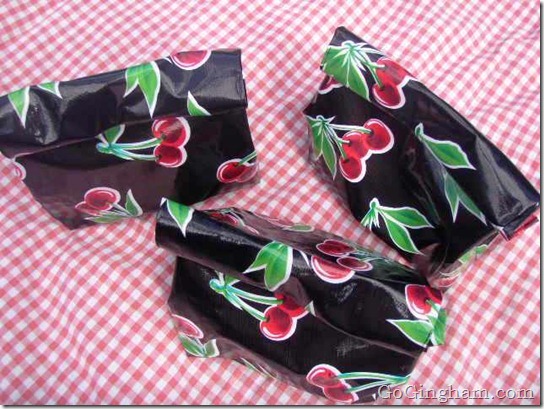Go Gingham: Homemade lunch sacks