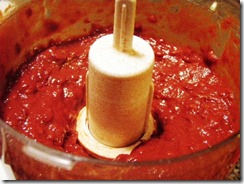 Chipotle peppers in adobo sauce in processor smooth