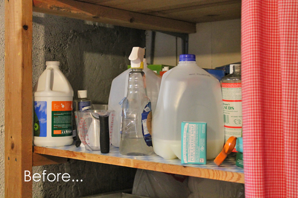 Laundry area before Go Gingham