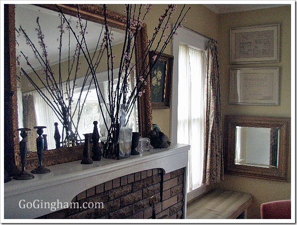 Frugal Decorating with Cherry Blossoms