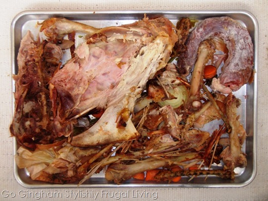 Leftover turkey broth