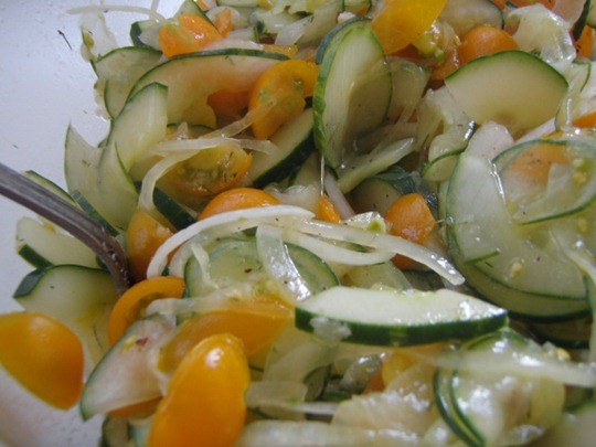 Cucumber Salad Go Gingham