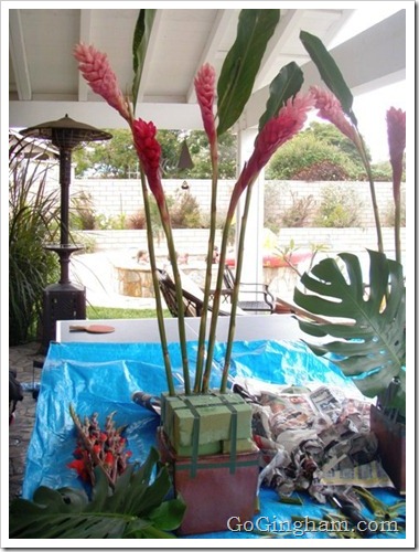 DIY Flower Arranging - Go Gingham Style