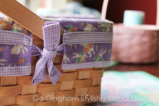 Go Gingham: Homade Easter Baskets