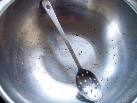 Homemade granola recipe empty bowl