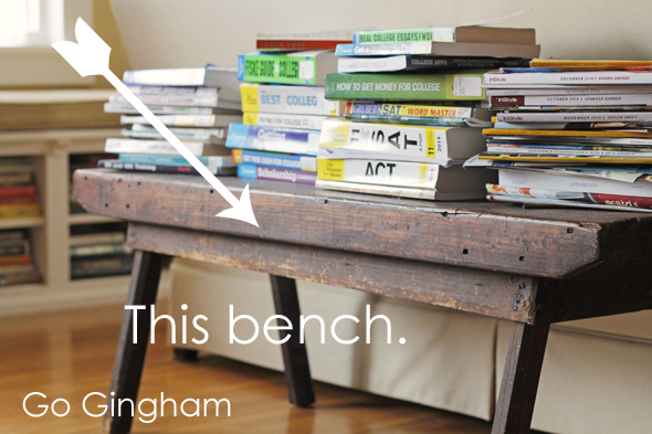 The bench Go Gingham