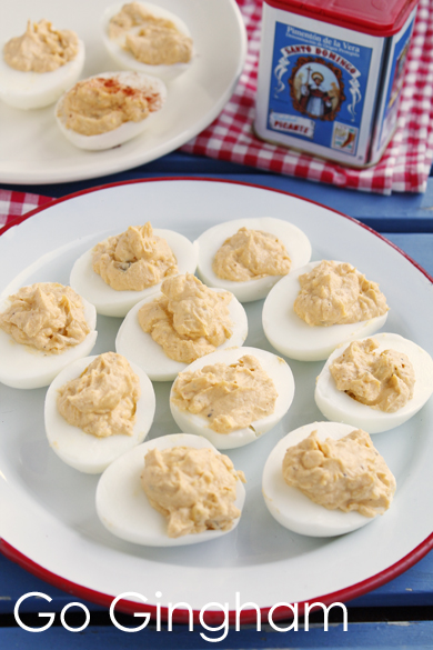 Recipe Deviled Eggs Go Gingham