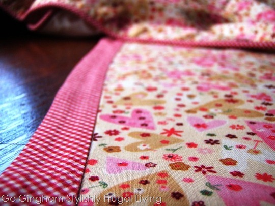 Go Gingham: Valentine's Day table throw