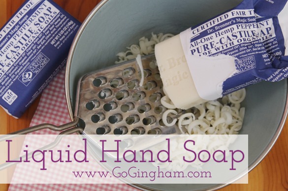 How to make liquid hand soap Go Gingham