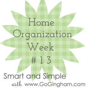 Home Organization Weekly Project #13 from Go Gingham