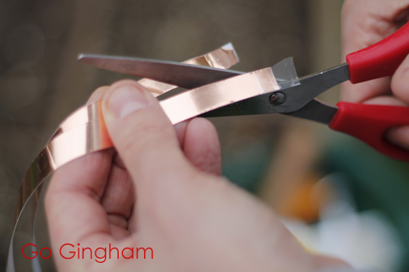 Slugs don't like copper tape Go Gingham Slugs don't like copper tape Go Gingham