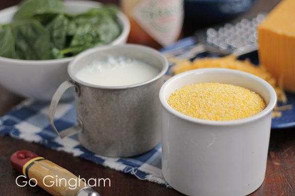 Grits and greens ingredients Go Gingham