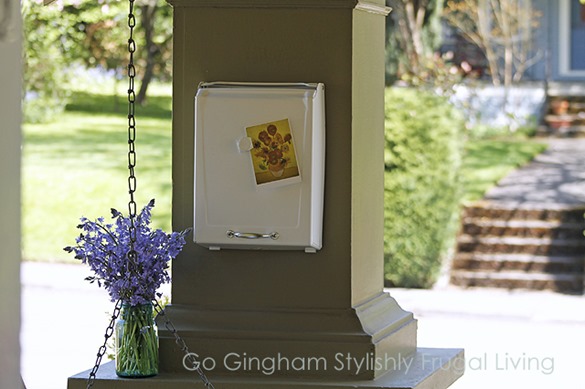 Go Gingham Upcycled Mailbox