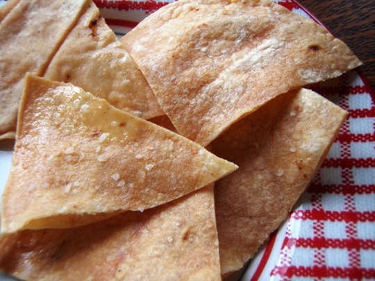 Homemade tortilla chips