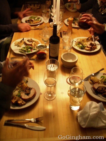 Go Gingham: Dinner group does Bon Appetit