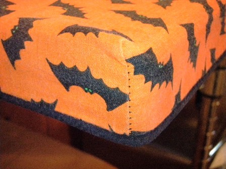 Halloween kitchen tablecloth - after
