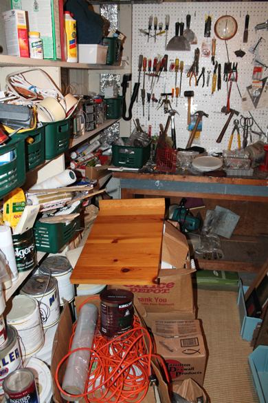 Tool room before