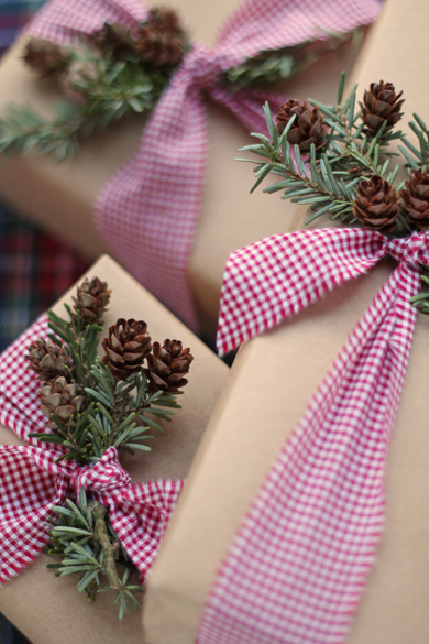 Gifts wrapped Go Gingham