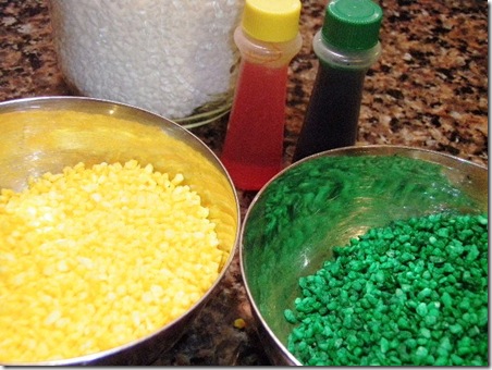Colored sugar for frosting