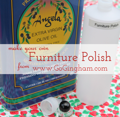 Go Gingham: DIY furniture polish