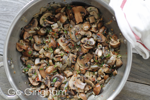 Veggies for Spaghetti Go Gingham
