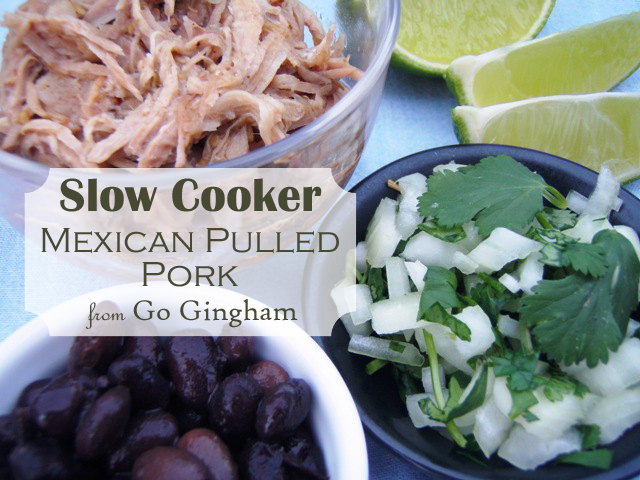 Slow Cooker Mexican Pulled Pork from GoGingham.com