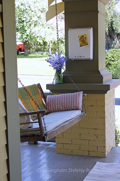 Go Gingham Upcycled Paper Towel Holder
