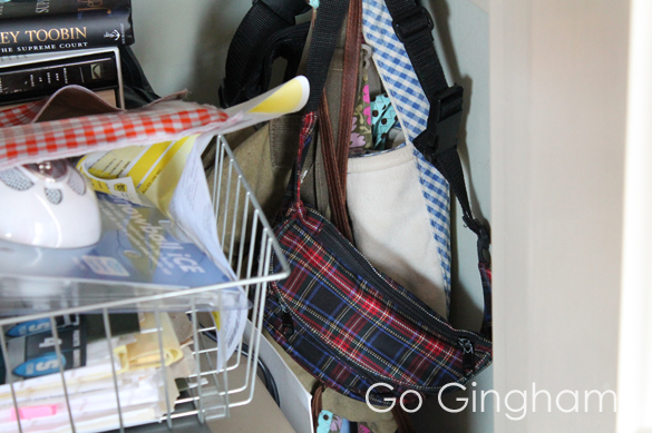 Bags and Purses Home Organization #15 Go Gingham