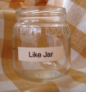 The jar we use to "pay" for improper use of the word "like"