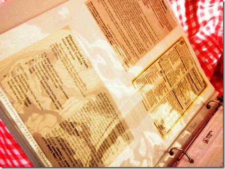 How to organize recipes