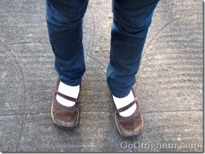 Go Gingham: How to make jeans smaller