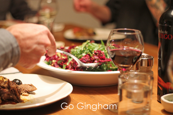 Dinner is served Go Gingham