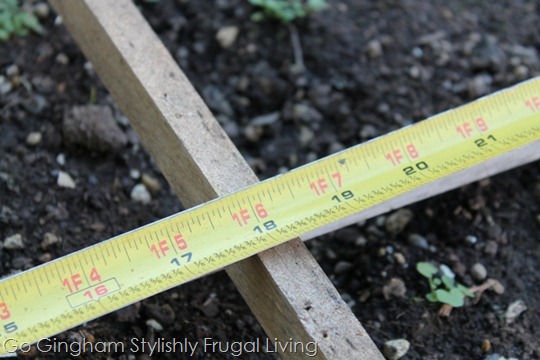 Measure for grid gardening